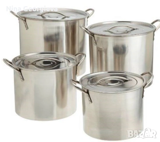 4бр. Тенджери от неръждаема стомана , снимка 3 - Съдове за готвене - 54201513