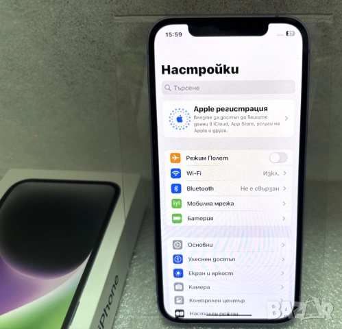 Перфектен! Като нов! 100% Батерия! Смартфон Apple iPhone 12, 64 GB, Purple, снимка 3 - Apple iPhone - 54686421