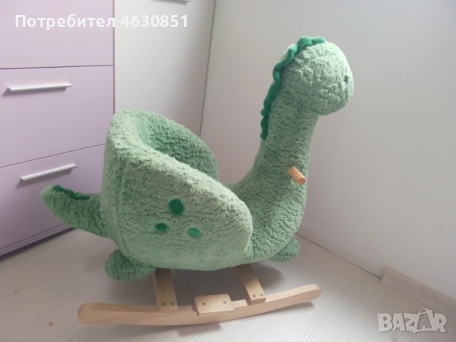 Детска плюшена люлка-динозавър, снимка 4 - Плюшени играчки - 54708884