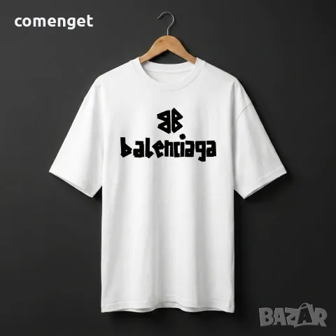 ОВЪРСАЙЗ тениски БАЛЕНСИАГА BALENCIAGA принт, 6 цвята! Или с ТВОЯ идея!
