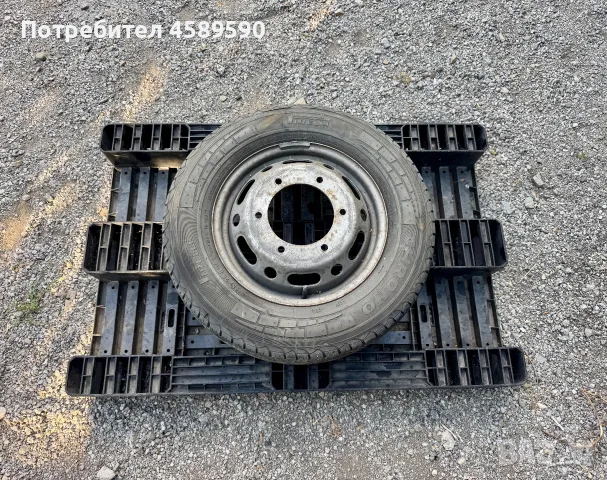Резервна гума+Джанта 16цола 6x205 за ДВОЙНА ГУМА Mercedes Sprinter(2006-2026),Vw Crafter(2006-2017)
