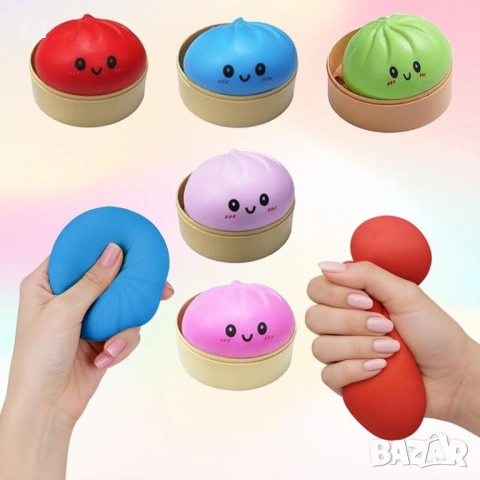 Дъмплинг Скуиши, Dumpling Squishy мек Китайски хляб, Дъмплингс Dumplings , снимка 2 - Плюшени играчки - 54478507
