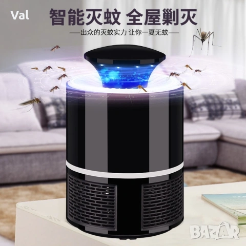 LED лампа против комари с USB захранване / Цвят: Черен / 5V, снимка 5 - Лед осветление - 54733098