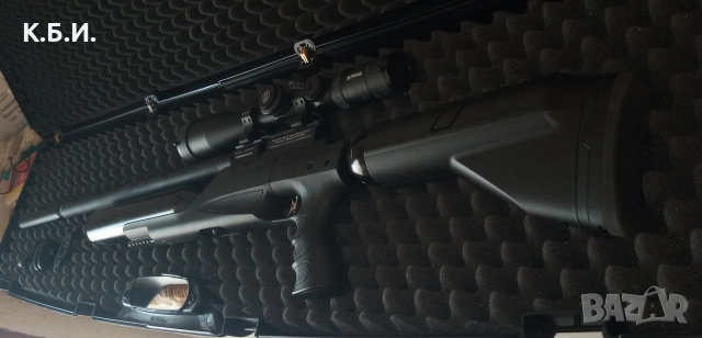 ПРОДАВАМ Въздушна пушка PCP Kral Arms Bigmax X Black кал.- 25 - 6.35 мм. - окомплектована на 100% , снимка 3 - Въздушно оръжие - 54810855