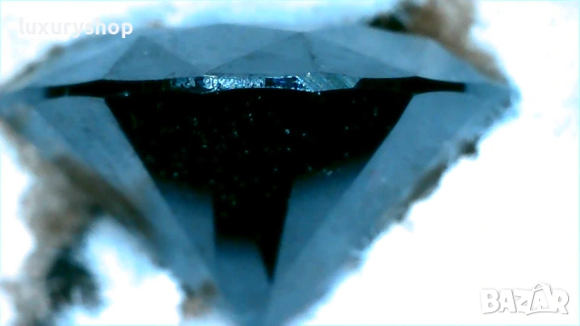 Диамант, Moissanite Brilliance, черен, със сертификат, гравиран номер на камъка -95 ЕВРО - 4 карата, снимка 3 - Бижутерийни комплекти - 55082895