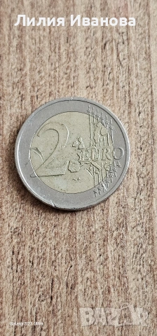 Две евро 2002г серия А нецентрирана , снимка 4 - Нумизматика и бонистика - 54300606