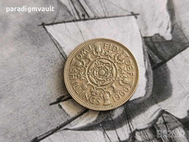 Монета - Великобритания - 2 шилинга | 1966г.
