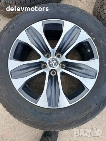 8J ET35, 5x114.3, 18 цола алуминиеви джанти с гуми 235/65/18 от Toyota Highlander (GSU7) 3.5 VVTI , снимка 4 - Гуми и джанти - 55265360