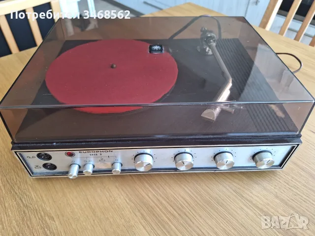 Ретро грамофон Europhon 5050D, снимка 2 - Грамофони - 55664143