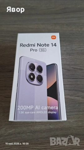 Като нов  Redmi Note 14 Pro 5G , с гаранция, снимка 5 - Xiaomi - 54570666