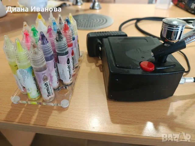 Аерограф и бои за аерограф на Termish, снимка 4 - Педикюр и маникюр - 55494549