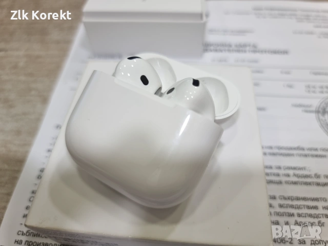 Apple AirPods 4 с гаранция 24 месеца, снимка 2 - Bluetooth слушалки - 55265683