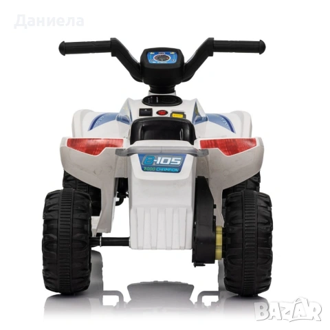 Детско акумулаторно ATV 6V 25W – Електрическо ATV с LED светлини за деца 1.5+ години, бяло, снимка 8 - Коли, камиони, мотори, писти - 55136757