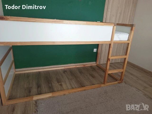 Детско Легло IKEA KURA + матрак ASVANG IKEA (отлично състояние), снимка 3 - Спални и легла - 54561785