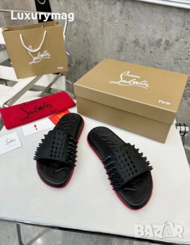 Чехли Christian Louboutin 43 44, снимка 4 - Мъжки чехли - 54511356