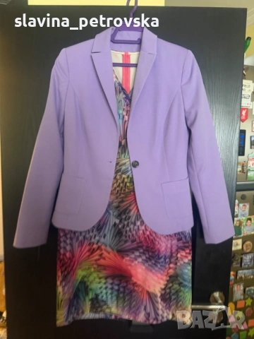 Елегантен сет рокля + сако , снимка 2 - Рокли - 54326817