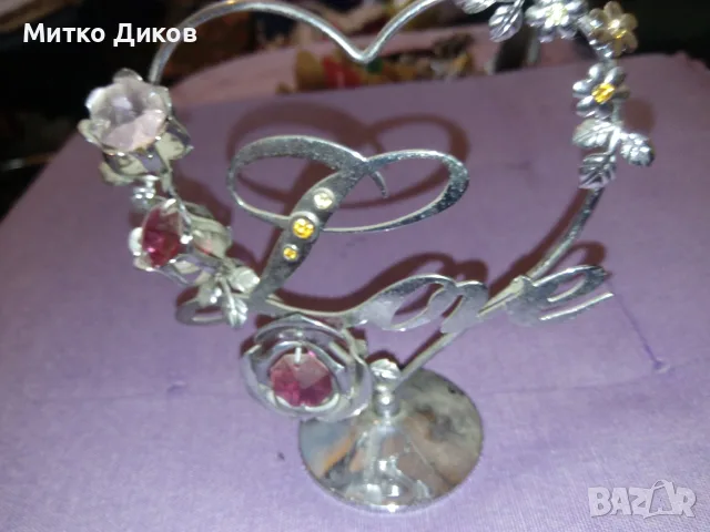 Cryst Craft фигурки нови Любов и кръст с камъни Сваровски, снимка 2 - Други - 55568789