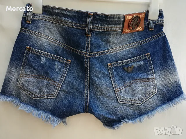 Armani Jeans къси дънкови панталони, снимка 4 - Къси панталони и бермуди - 55544169