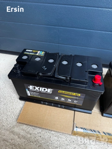 Гелов Акумулатор EXIDE ES900 GEL 80Ah (Много малко са ползвани)  (Свалени от нови Кемпери) , снимка 2 - Къмпинг мебели - 54732351