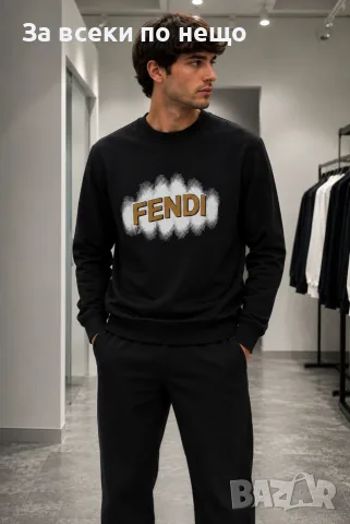Fendi Мъжка Блуза С Дълъг Ръкав - 2 Цвята Код A1680, снимка 2 - Блузи - 55535701
