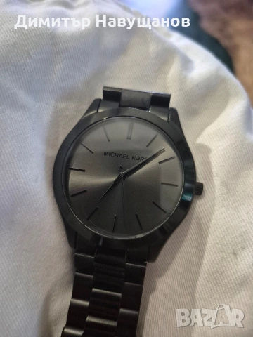 Michael Kors черен часовник , снимка 2 - Мъжки - 54495395