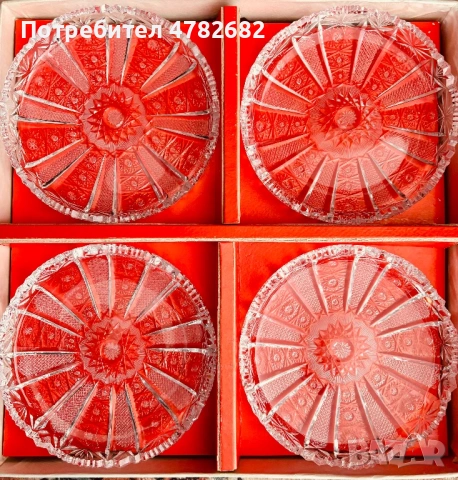 Кристални чинии, снимка 2 - Чинии - 54032503