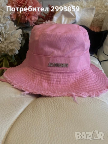 шапка JACQUEMUS Le Bob Artichaut bucket hat, снимка 14 - Шапки - 54750070