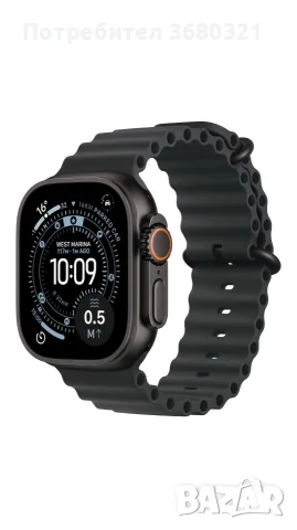 Продавам ЧИСТО НОВ, НЕОТВАРЯН смарт часовник Apple Watch 3 (Black Titanium) 49mm Ti Black Ocean