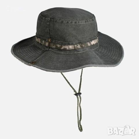 Мъжка шапка тип bucket каки army_1261619, снимка 3 - Шапки - 54928924