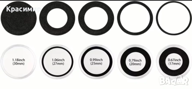 Две кутии за монети с капсули, снимка 5 - Нумизматика и бонистика - 53984455