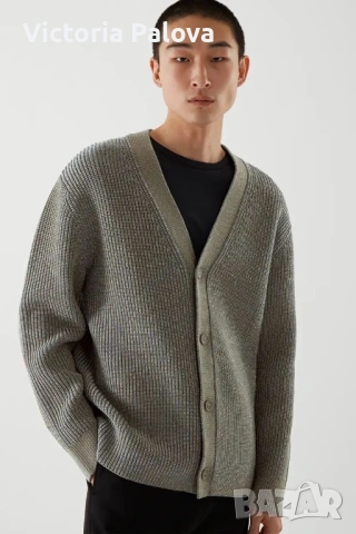 Мъжка памучна жилетка тъмен olive 🫒 – 100% памук, размер L, снимка 16 - Блузи - 54152518