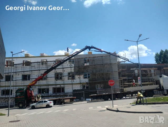 Услуги с камион с кран до 32 метра 