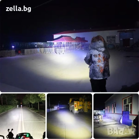 Универсален LED фар проектор 12W 3000LM 12-85V за мотоциклет, велосипед, тротинетка, ATV, IP65 10109, снимка 11 - Лед осветление - 54657837