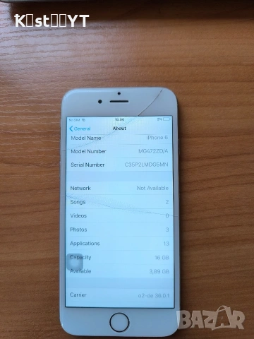 Iphone 6 16 Gb Silver, снимка 3 - Apple iPhone - 55188196