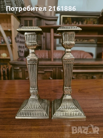 Месингови свещници , снимка 2 - Декорация за дома - 54477516