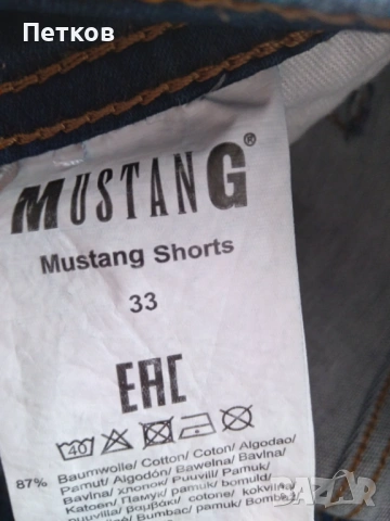 Мъжки дънкови шорти MUSTANG, снимка 3 - Къси панталони - 54669438