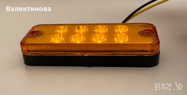 LED габарит червен 8 диода 12V за камион, ремарке, бус, снимка 2 - Аксесоари и консумативи - 54367218