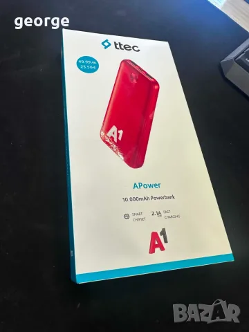 Външна батерия Ttec - 10000 mAh - нова