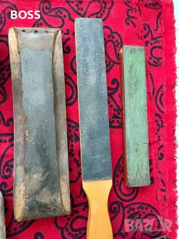 Стари камъни и кожи за заточване на ножове, снимка 3 - Ножове - 55690998