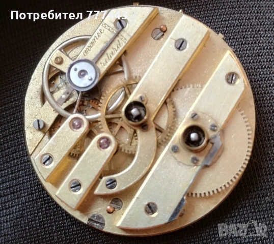 Механизъм за джобен часовник , снимка 2 - Антикварни и старинни предмети - 54493412