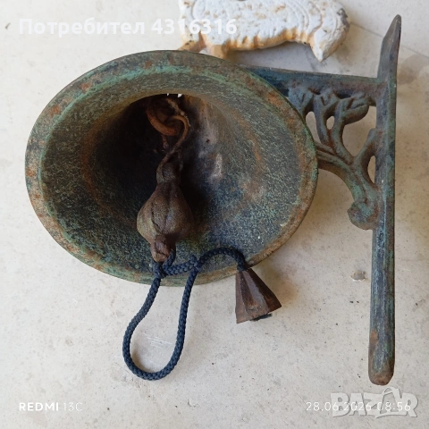 Стара камбана, снимка 2 - Градински мебели, декорация  - 55074833