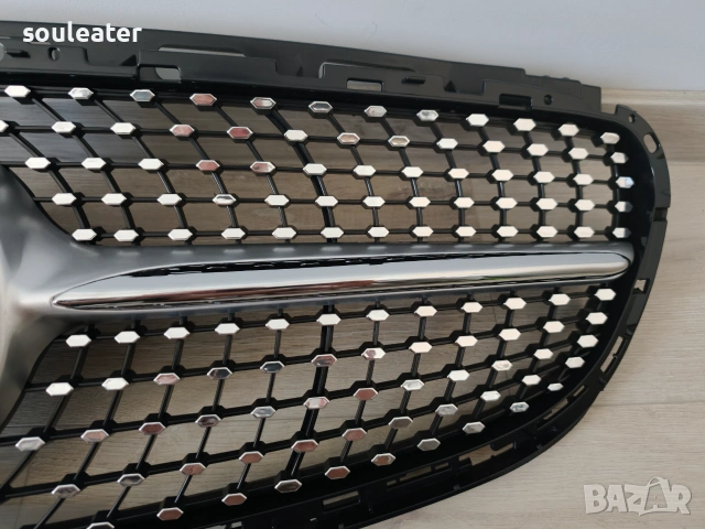 Решетка/маска с емблема тип AMG DIAMOND за Mercedes W212 Facelift 2013/2016, снимка 3 - Аксесоари и консумативи - 55240749