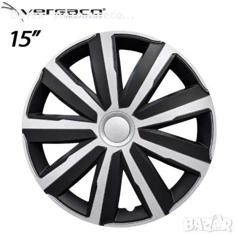 Тасове за джанти Versaco Drift Silver/Black - 14'', 15'' или 16'', снимка 2 - Аксесоари и консумативи - 55206157