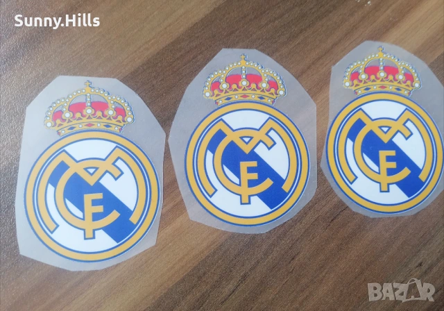 Стикери за дрехи Real Madrid емблема поставяне с ютия, снимка 3 - Други - 54399450