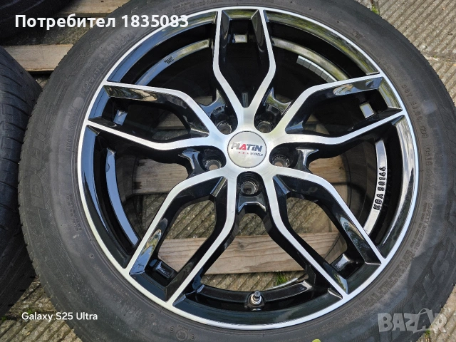 Лети джанти 18ки 5х114.3 Anzio + летни гуми 225/55/18 Bridgestone, снимка 6 - Гуми и джанти - 54420547