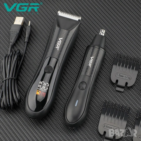 VGR V-934 – Професионален 2 в 1 тример за нос и тяло, снимка 3 - Тримери - 54142139