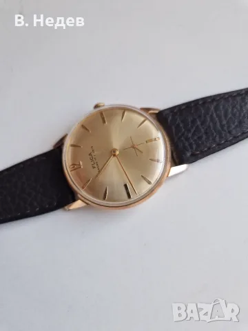 FLICA, 17 jewels, cal. FHF 82, Au 10, Swiss, slim-line, TOP! Буквално нов!, снимка 3 - Мъжки - 55603495