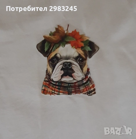 Дамска тениска без ръкави с кученце, снимка 2 - Тениски - 54839193