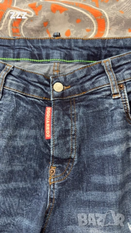 Мъжки дънки Dsquared2 ICON Milano Italy – размер 50, slim fit, distressed style, снимка 2 - Дънки - 54798851