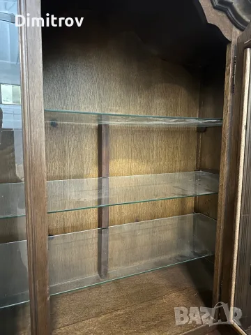 Масивна дъбова витрина, снимка 4 - Секции и витрини - 55379381